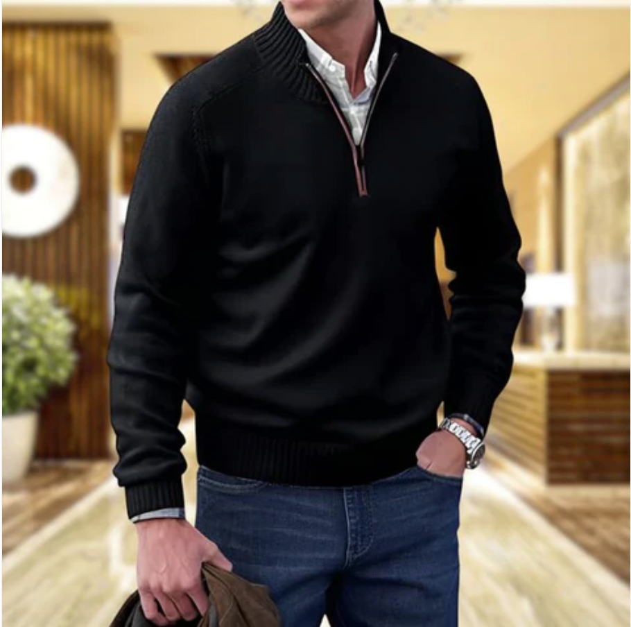 David | Elegant Zip Sweater